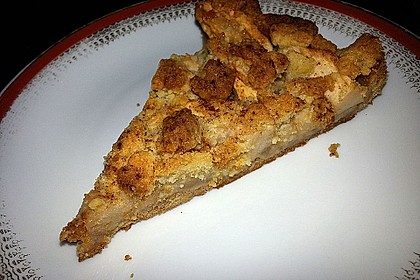 Veganer Apfelkuchen mit Zimtstreuseln 42