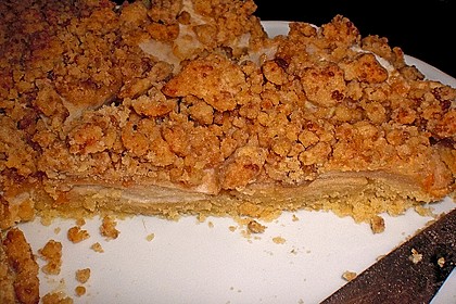 Veganer Apfelkuchen mit Zimtstreuseln 17