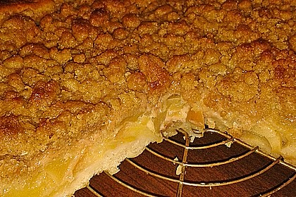 Veganer Apfelkuchen mit Zimtstreuseln 20