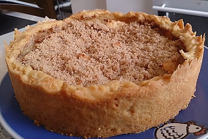 Veganer Apfelkuchen mit Zimtstreuseln 22