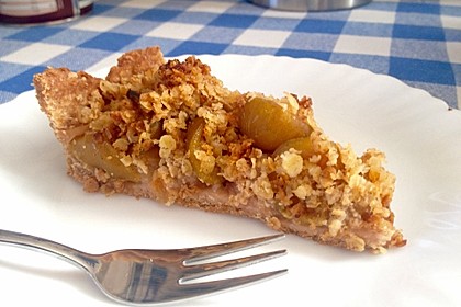 Veganer Apfelkuchen mit Zimtstreuseln 36
