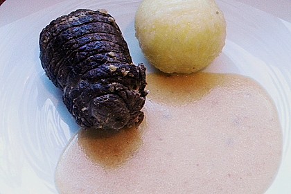 Rinderrouladen mit Hackfleisch - K&auml;sef&uuml;llung 1