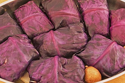 Rotkrautwickel aus dem Backofen 2