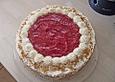 Stracciatella - Mascarponetorte mit Himbeeren