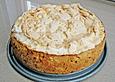 Apfelkompottkuchen mit Baiserhaube