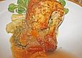 H&auml;hnchen in Apfel - Rotweinsauce