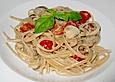 Linguine mit Hackb&auml;llchen und Pilzrahmsauce
