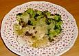 Lauwarmer Brokkolisalat mit Fischfilet