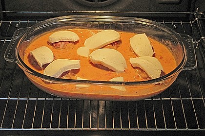 Hackb&auml;llchen mit Tomatensauce und Mozzarella 17