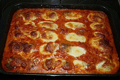 Hackb&auml;llchen mit Tomatensauce und Mozzarella 24
