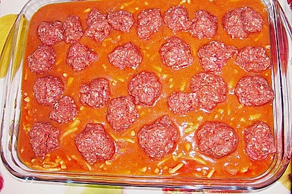 Hackb&auml;llchen mit Tomatensauce und Mozzarella 37