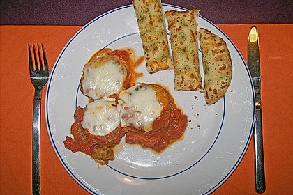 Hackb&auml;llchen mit Tomatensauce und Mozzarella 40