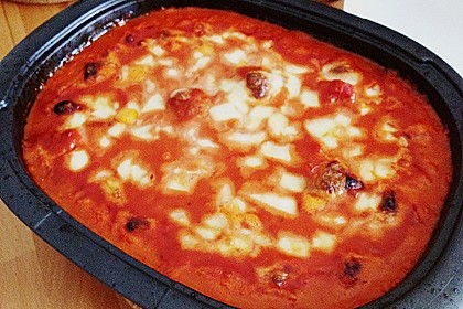 Hackb&auml;llchen mit Tomatensauce und Mozzarella 42