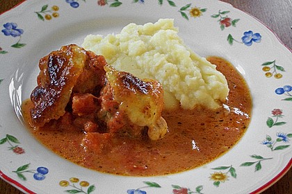 Hackb&auml;llchen mit Tomatensauce und Mozzarella 48
