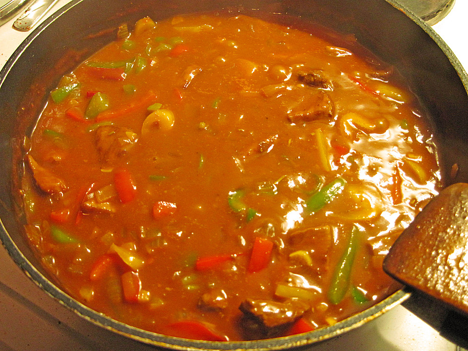 Gulasch Mit Zwiebeln Und Paprika Von Mme49 Chefkoch De