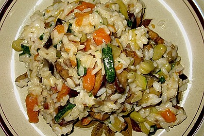 Zucchini - Auberginenrisotto 1