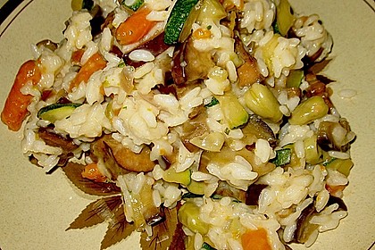 Zucchini - Auberginenrisotto 2
