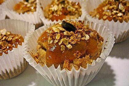 Apfelmus - Haferflocken - Muffins 12