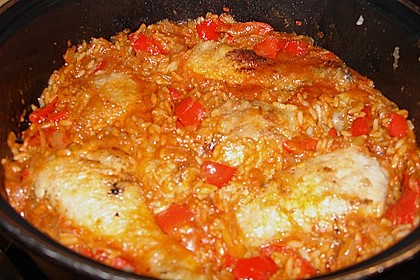 Baskisches H&uuml;hnchen - Risotto 1