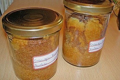 Orangen - Marmorkuchen im Glas