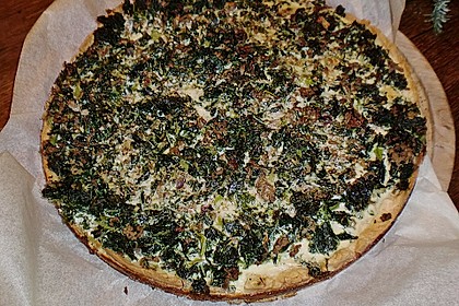 Gr&uuml;nkohlquiche mit Lamm 2