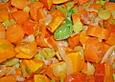 K&uuml;rbissuppe mit &Auml;pfeln, Birnen + Lachs