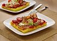 Knusprige Kartoffelpizza mit Speck und Mozzarella