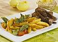 Gekr&auml;utertes Lammfilet mit Spargel-Kartoffelnudeln