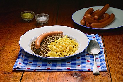 Linsen und Sp&auml;tzle