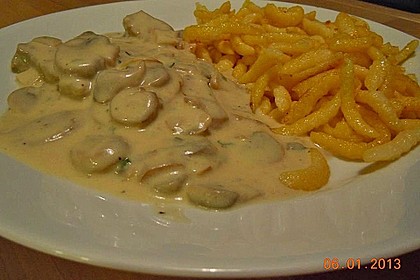Rahmgeschnetzeltes mit Eiersp&auml;tzle 2
