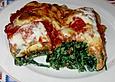 Pfannkuchen mit Ricotta-Spinat F&uuml;llung