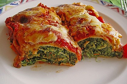 Pfannkuchen mit Ricotta-Spinat F&uuml;llung 7