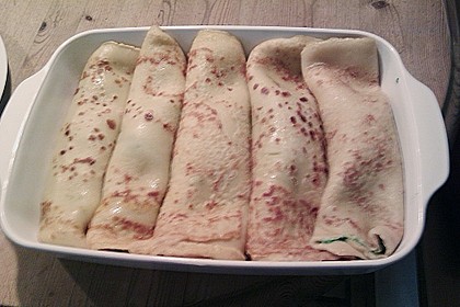 Pfannkuchen mit Ricotta-Spinat F&uuml;llung 11