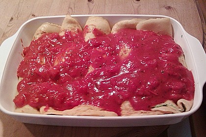 Pfannkuchen mit Ricotta-Spinat F&uuml;llung 12