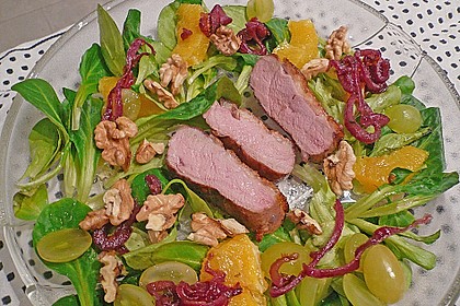 Feldsalat mit Entenbrust