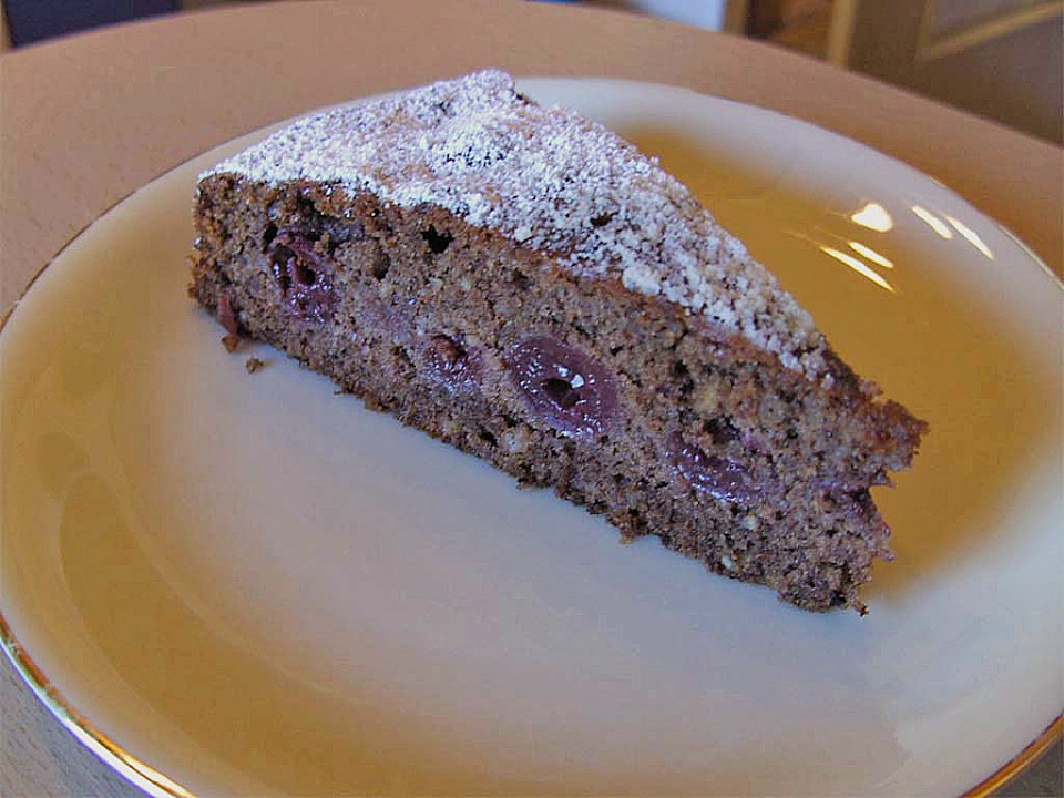 Einfache Gute Kuchen Rezepte, Saftiger Versunkener Apfelkuchen Mit Walnüssen Nach Oma`s Art