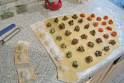 Ravioli mit 3 verschiedenen F&uuml;llungen