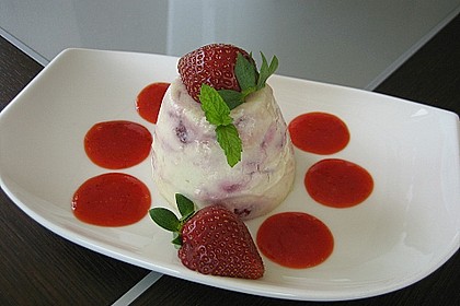 Budino di ricotta alla fragole 2
