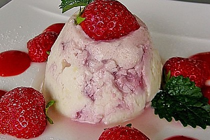 Budino di ricotta alla fragole 8
