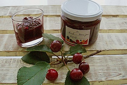 Samtige Kirsch - Marzipan - Marmelade