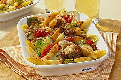 Schupfnudel - Hackfleisch - Auflauf mit Gem&uuml;se