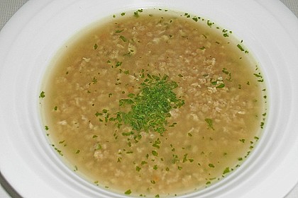 Eiergerstensuppe 1
