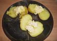 Kartoffeln mit Goudacreme