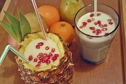 Ananas - Bananen - Birnen Shake 1