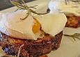 Kartoffel - Schalottentaler mit pochiertem Ei