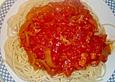 Spaghetti mit herzhafter Tomatensauce