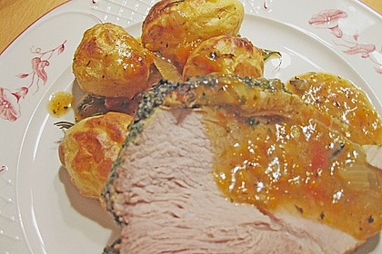Schweinebraten mit Kr&auml;uterkruste 2