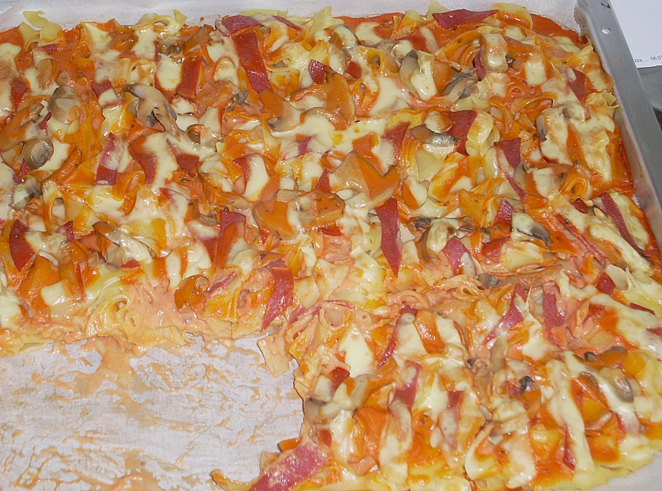 Nudelpizza (Rezept mit Bild) von steffalotta | Chefkoch.de