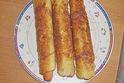 Bockwurst im w&uuml;rzigen Pfannkuchenteig all&acute;italiamann 1