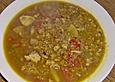 Curry - Kokos - Suppe mit Tofu